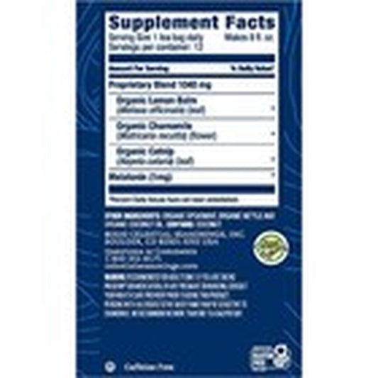 Teawell Organic Sleep Tea Pack of 12 Caffeine Free Herbal Relaxation Blend