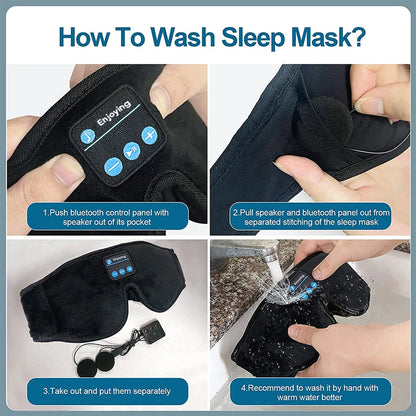 Mask For Sleep Headphones Bluetooth 3D