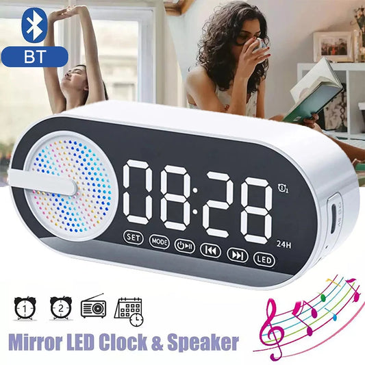 Mini Mirror Digital Alarm Clock